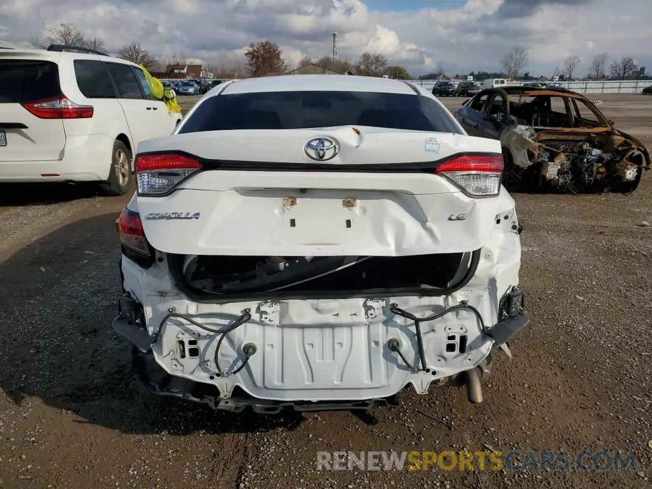 6 fotografías del automóvil dañado 5YFBPMBE7MP157122 TOYOTA COROLLA 2021