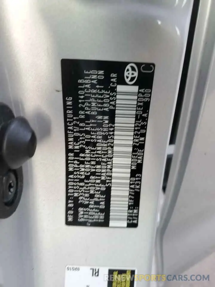 13 fotografías del automóvil dañado 5YFDPMAE0MP205442 TOYOTA COROLLA 2021