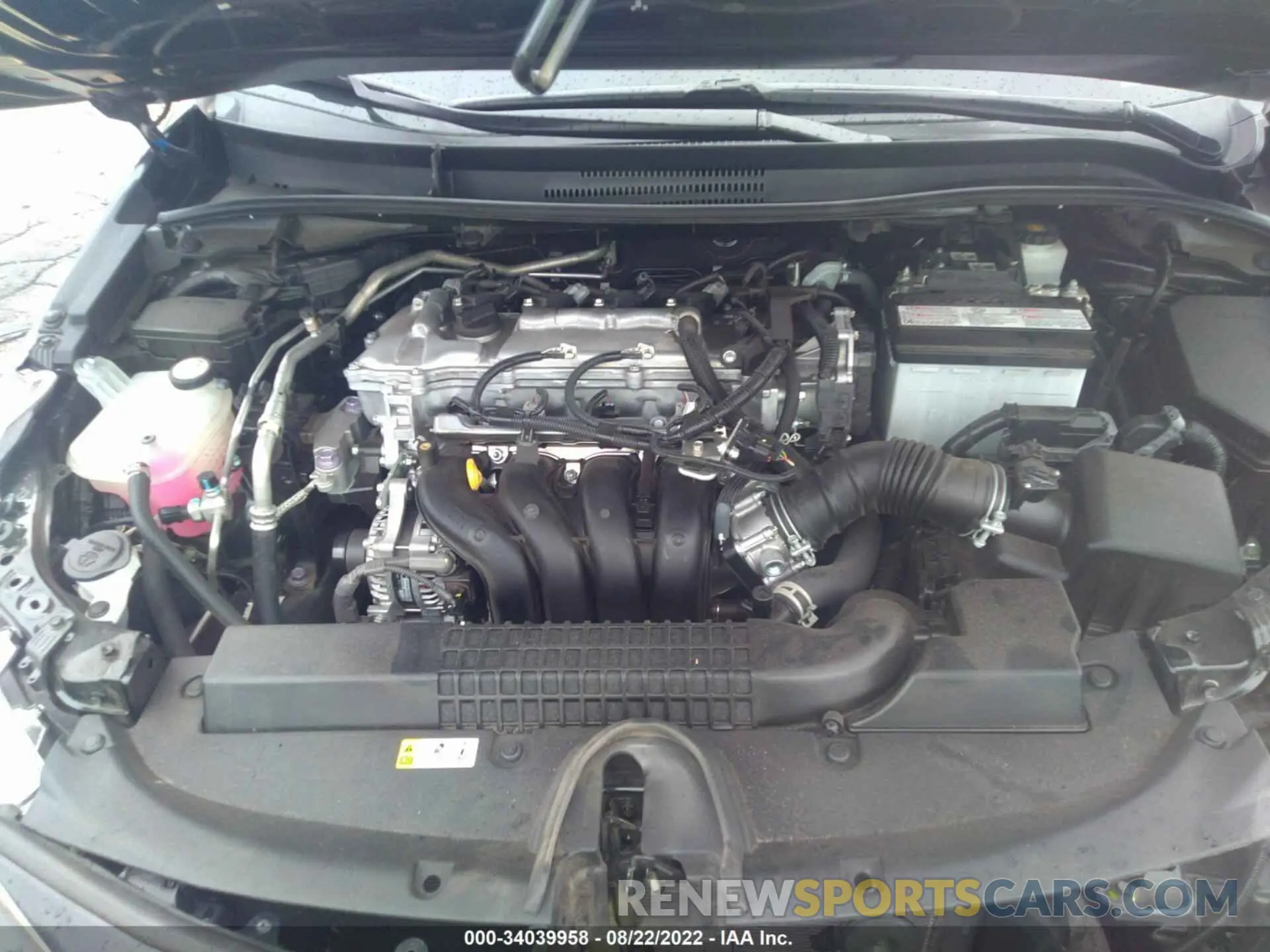 10 fotografías del automóvil dañado 5YFDPMAE8MP173517 TOYOTA COROLLA 2021