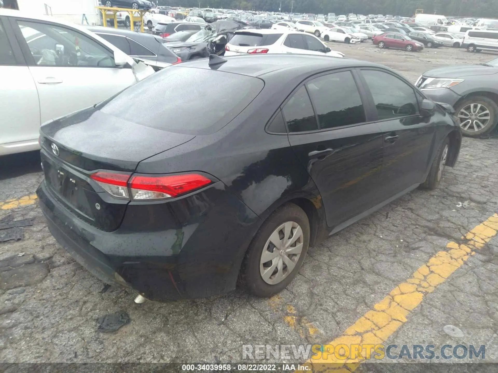4 fotografías del automóvil dañado 5YFDPMAE8MP173517 TOYOTA COROLLA 2021