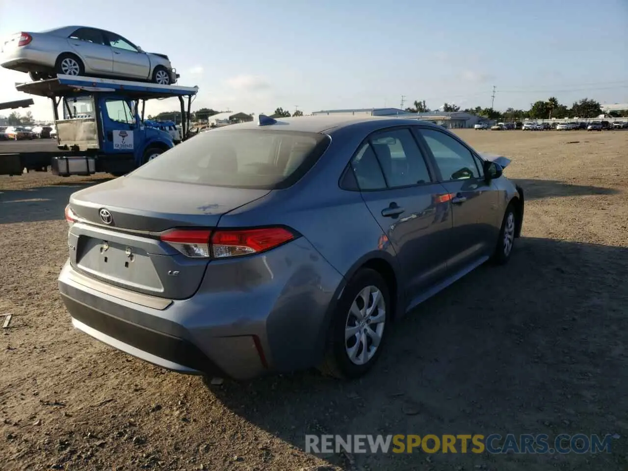 4 fotografías del automóvil dañado 5YFEPMAE0MP150320 TOYOTA COROLLA 2021