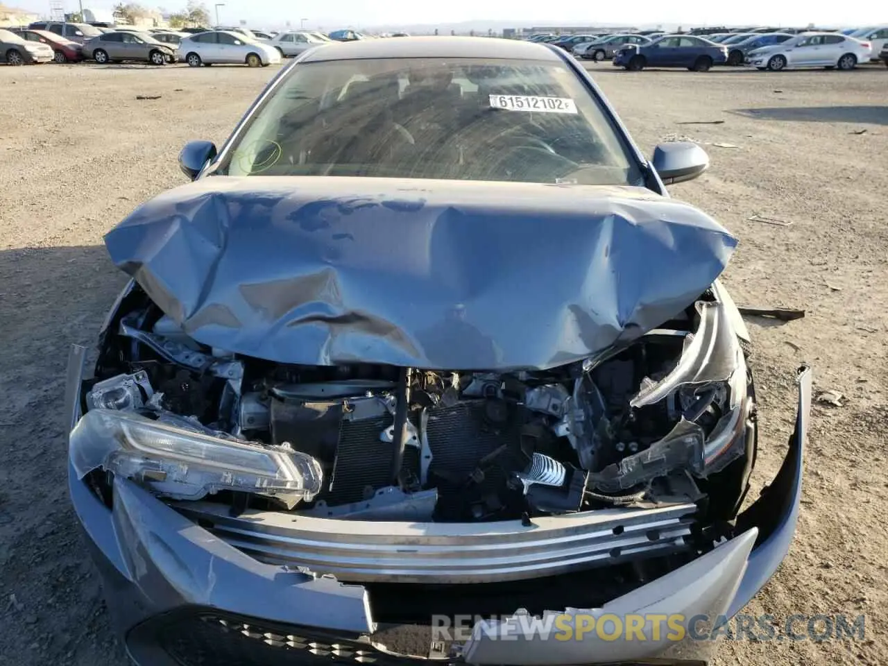 9 fotografías del automóvil dañado 5YFEPMAE0MP150320 TOYOTA COROLLA 2021