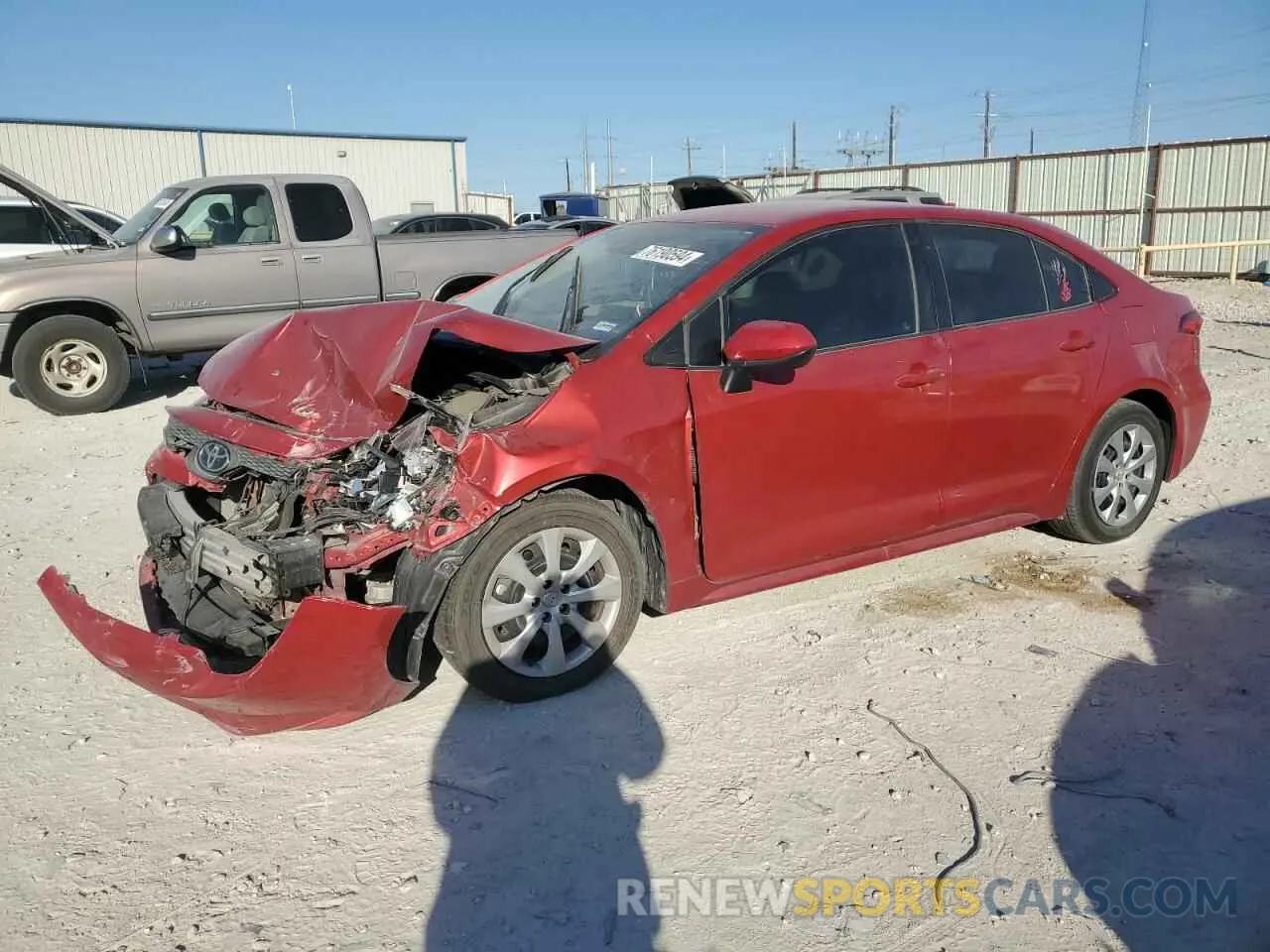 1 fotografías del automóvil dañado 5YFEPMAE0MP157011 TOYOTA COROLLA 2021