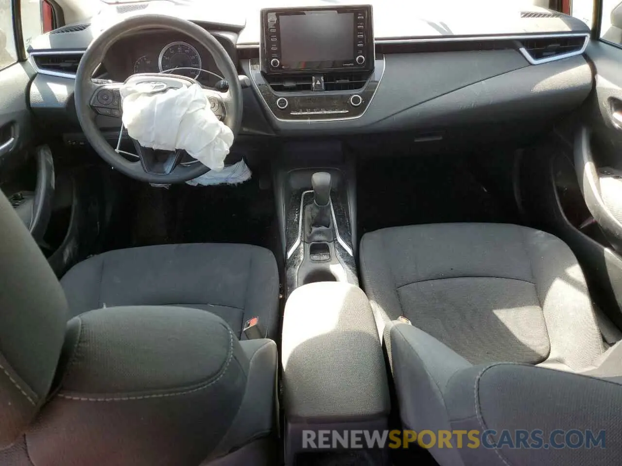 8 fotografías del automóvil dañado 5YFEPMAE0MP157011 TOYOTA COROLLA 2021