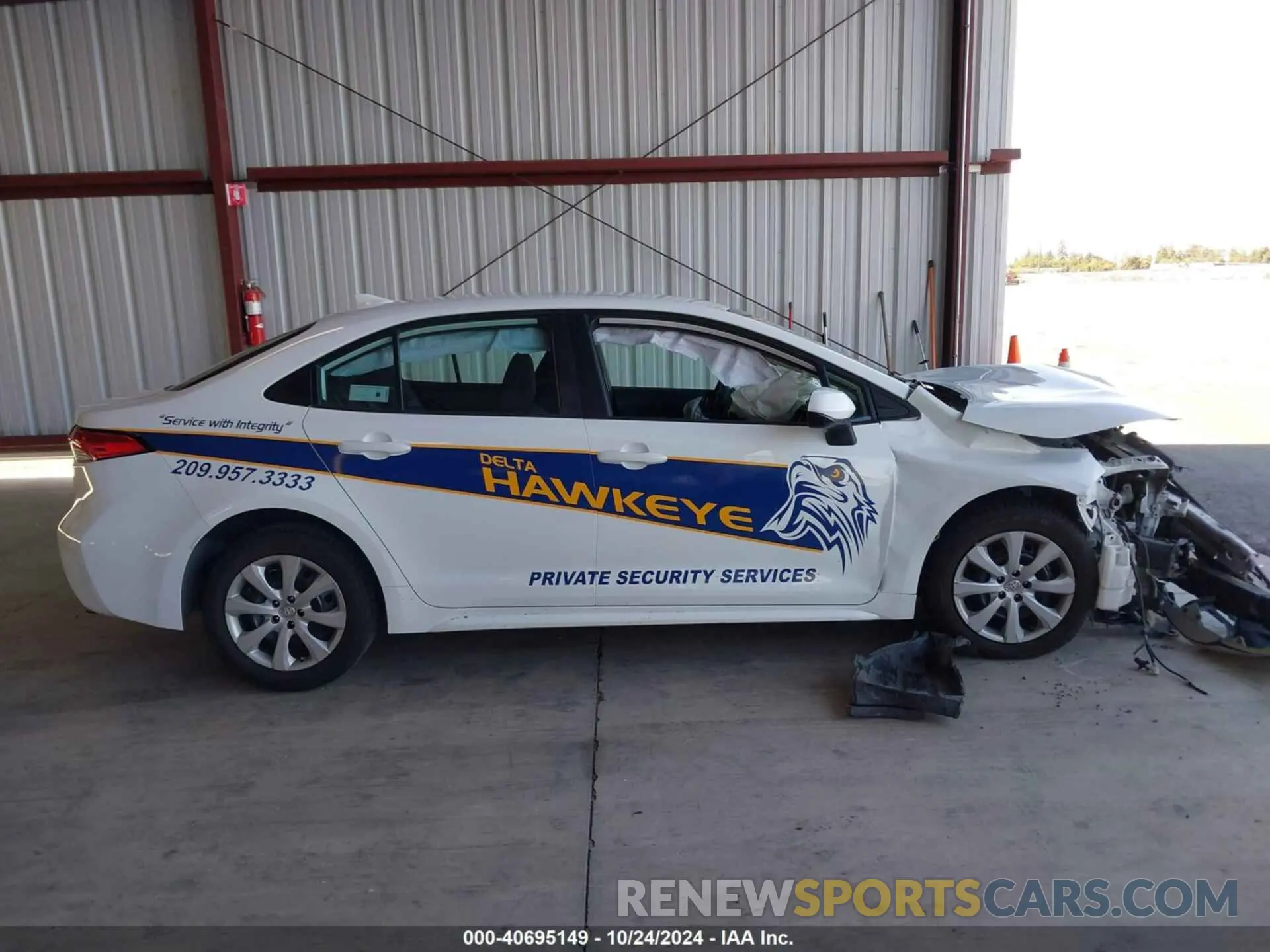 14 fotografías del automóvil dañado 5YFEPMAE0MP170079 TOYOTA COROLLA 2021