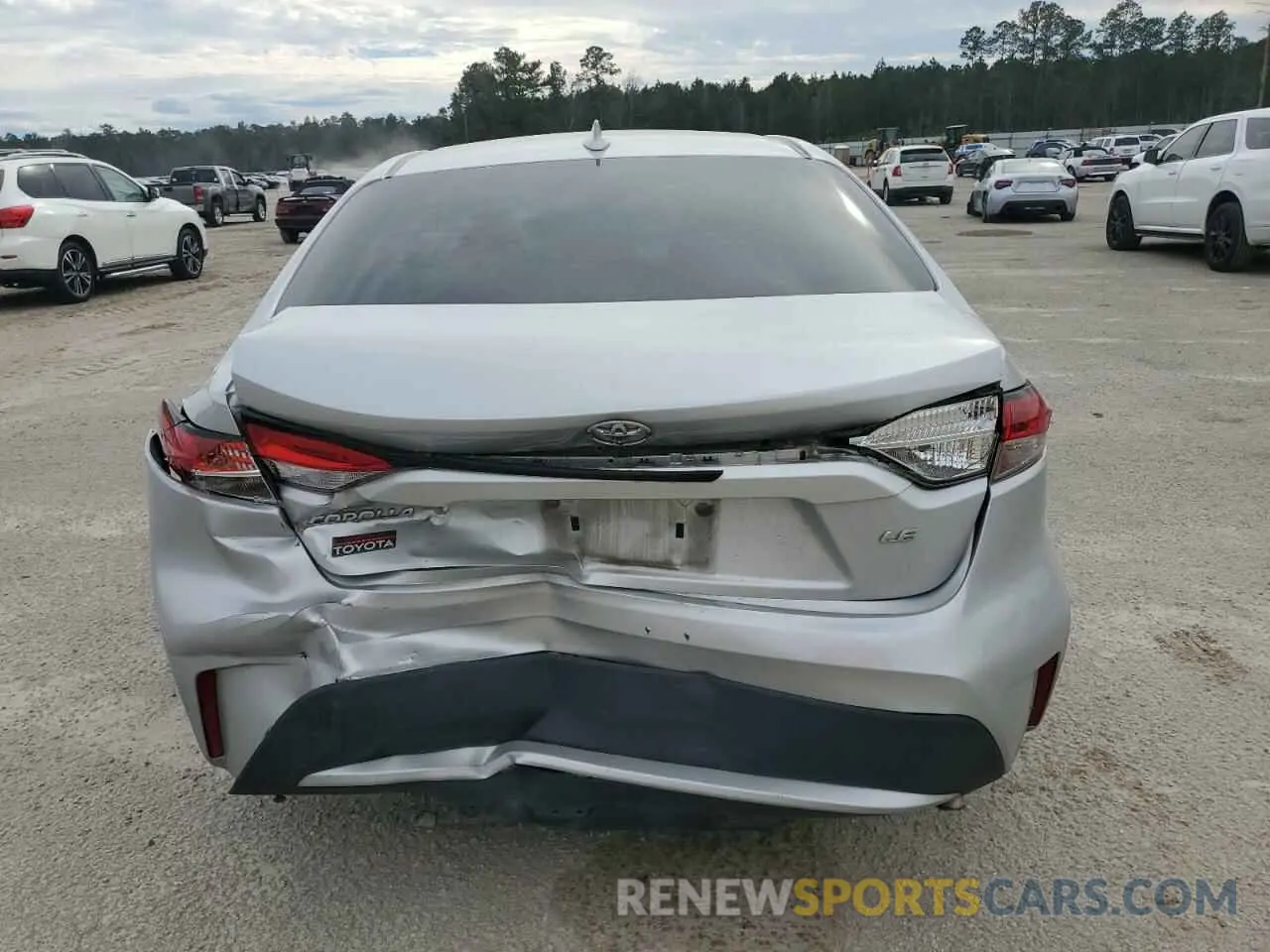 6 fotografías del automóvil dañado 5YFEPMAE0MP172656 TOYOTA COROLLA 2021