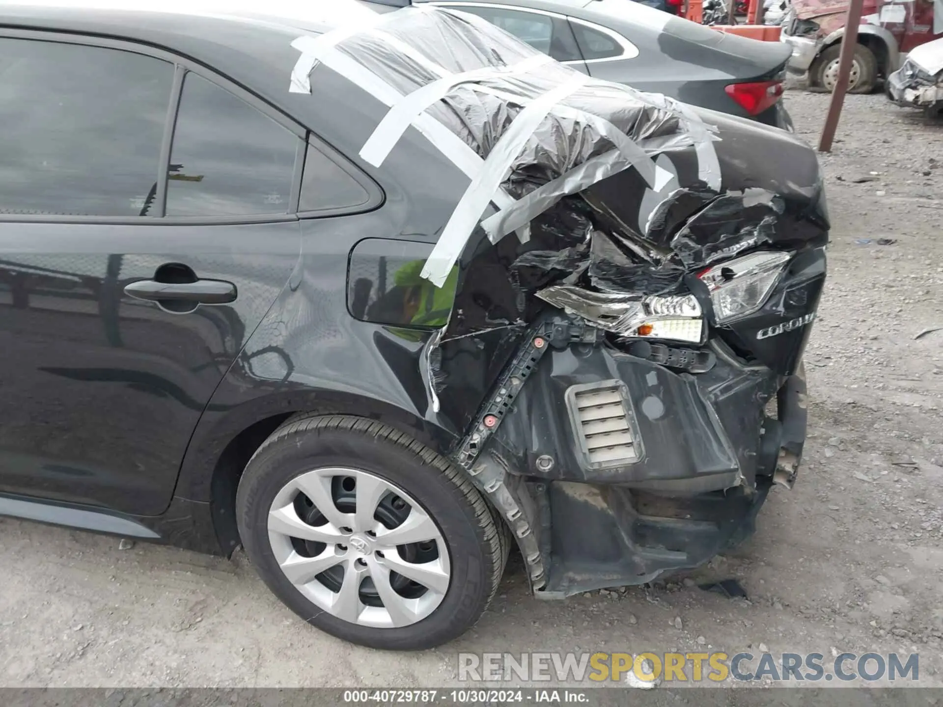 3 fotografías del automóvil dañado 5YFEPMAE0MP175024 TOYOTA COROLLA 2021