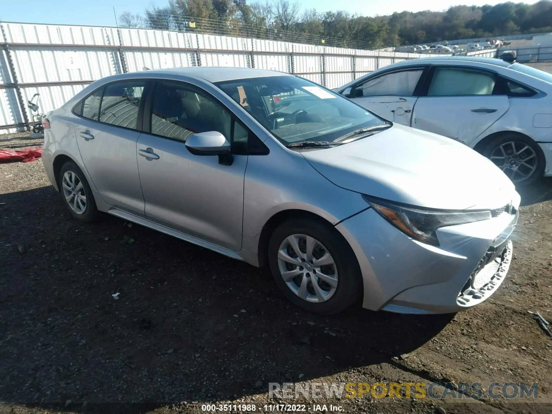 1 fotografías del automóvil dañado 5YFEPMAE0MP181812 TOYOTA COROLLA 2021