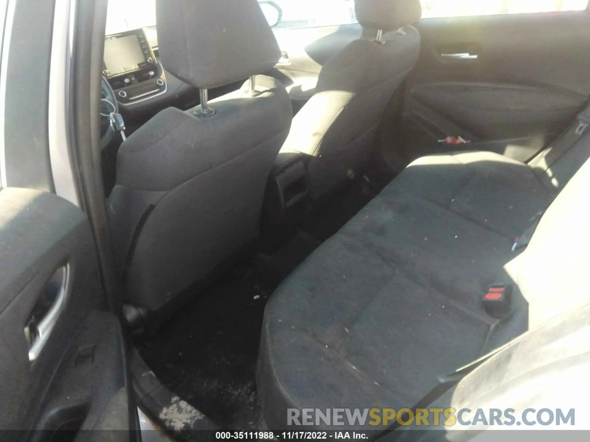 8 fotografías del automóvil dañado 5YFEPMAE0MP181812 TOYOTA COROLLA 2021