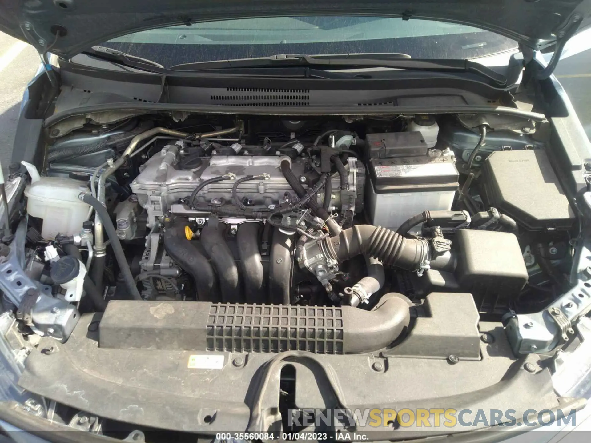 10 fotografías del automóvil dañado 5YFEPMAE0MP182460 TOYOTA COROLLA 2021