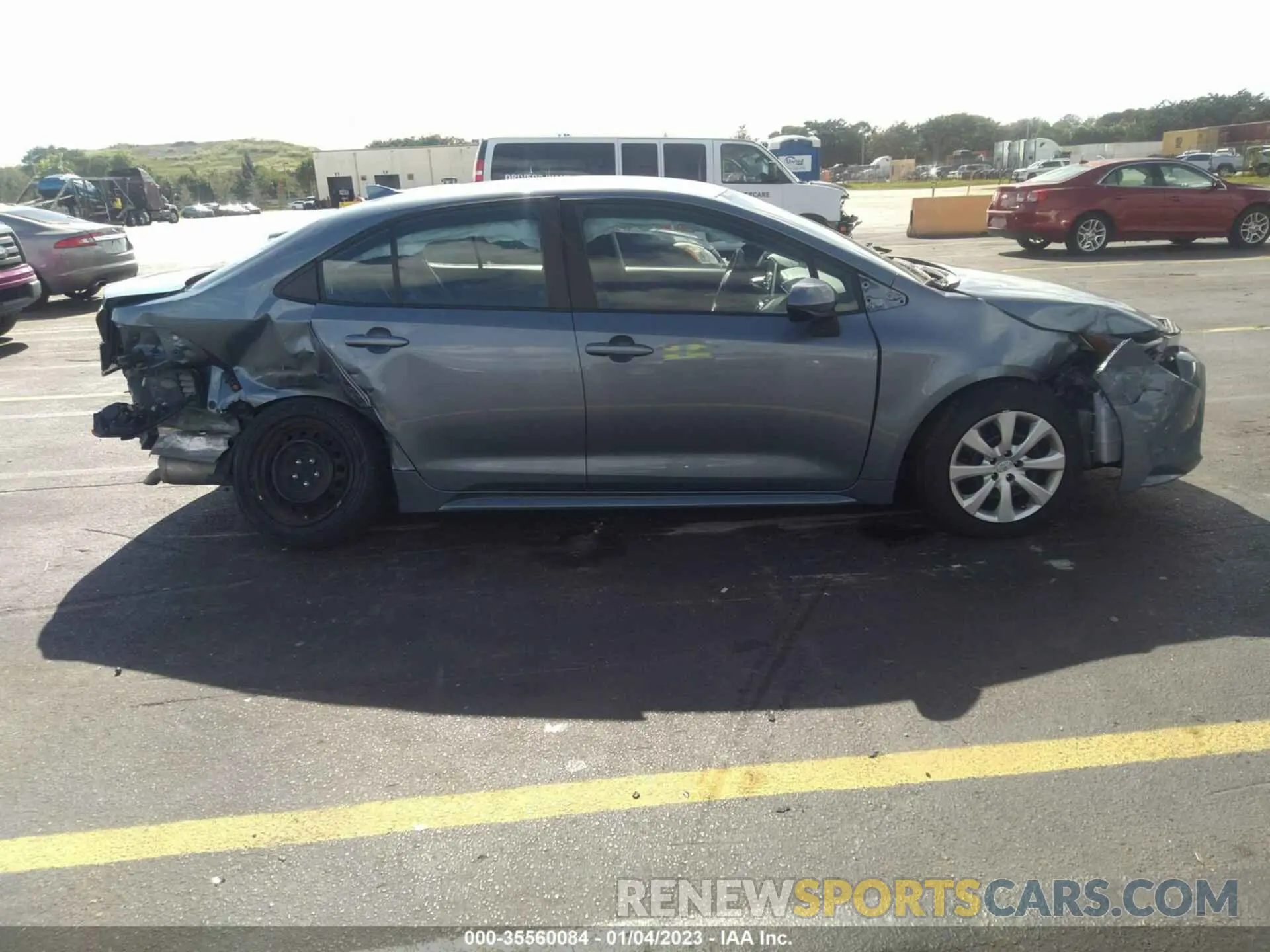 6 fotografías del automóvil dañado 5YFEPMAE0MP182460 TOYOTA COROLLA 2021