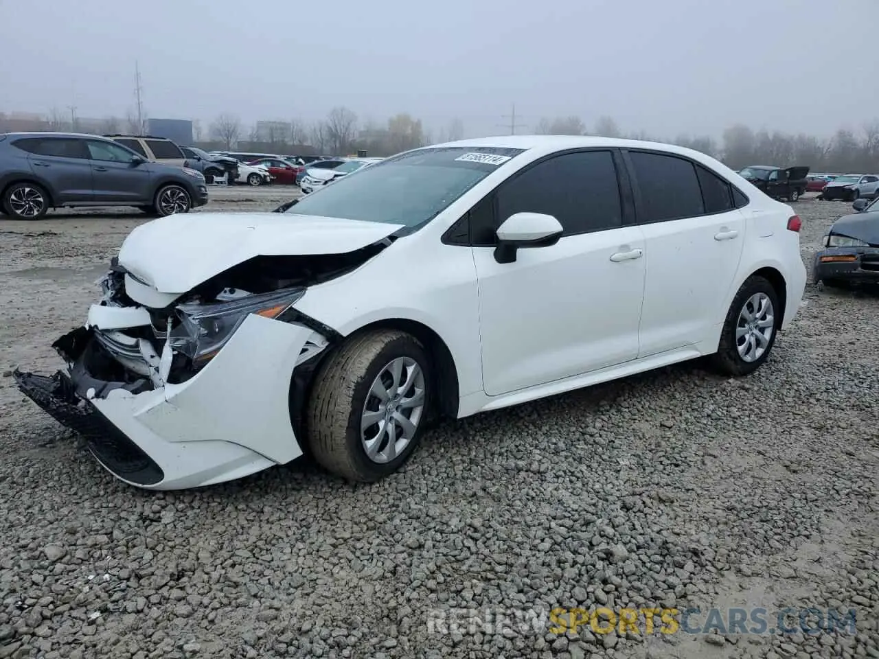 1 fotografías del automóvil dañado 5YFEPMAE0MP188405 TOYOTA COROLLA 2021