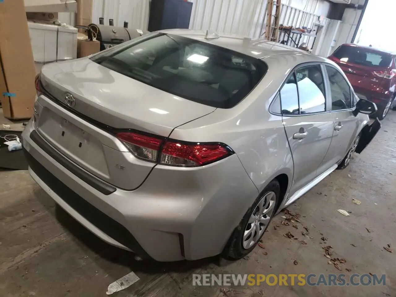 4 fotografías del automóvil dañado 5YFEPMAE0MP206322 TOYOTA COROLLA 2021