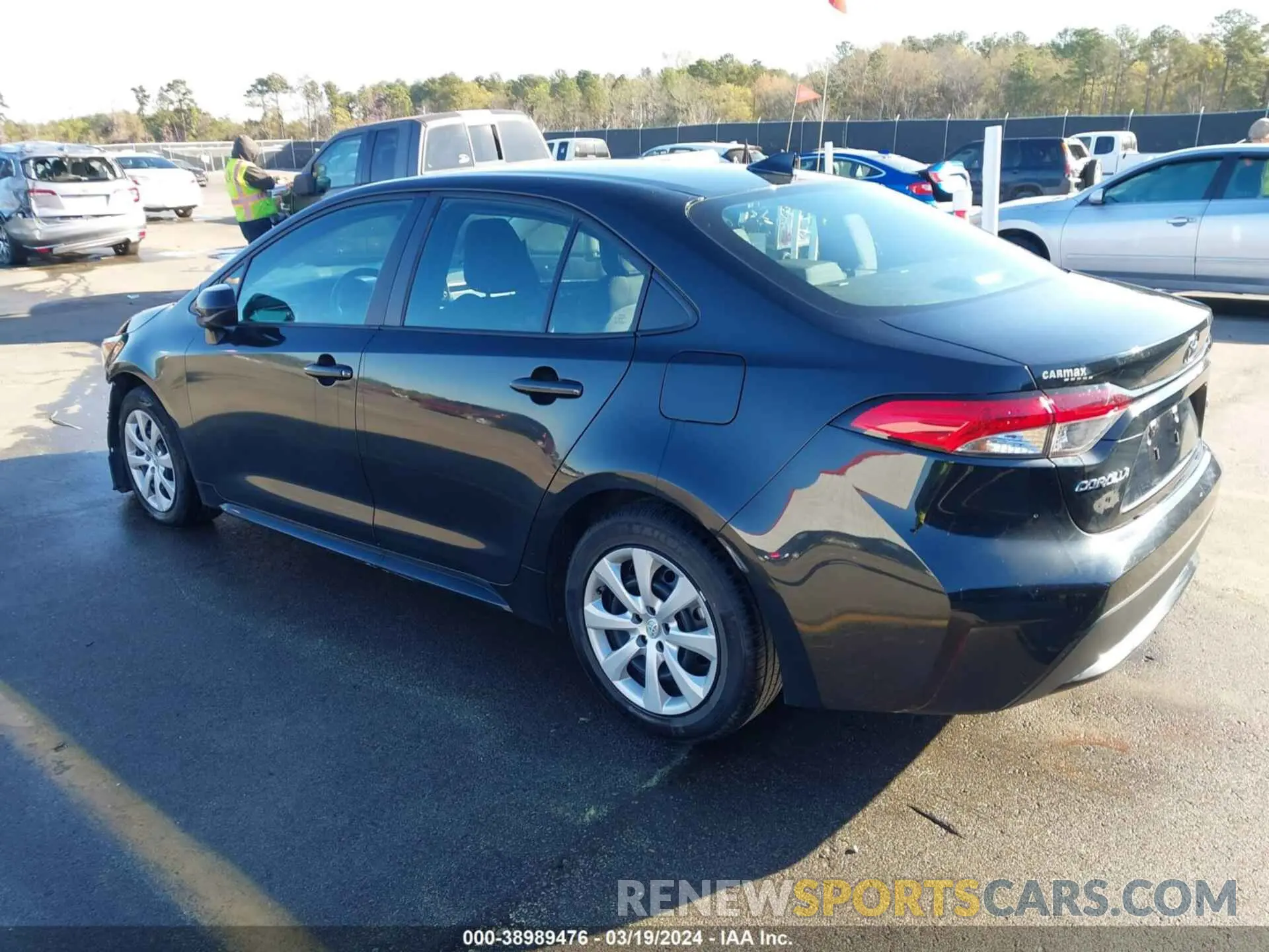 3 fotografías del automóvil dañado 5YFEPMAE0MP206529 TOYOTA COROLLA 2021