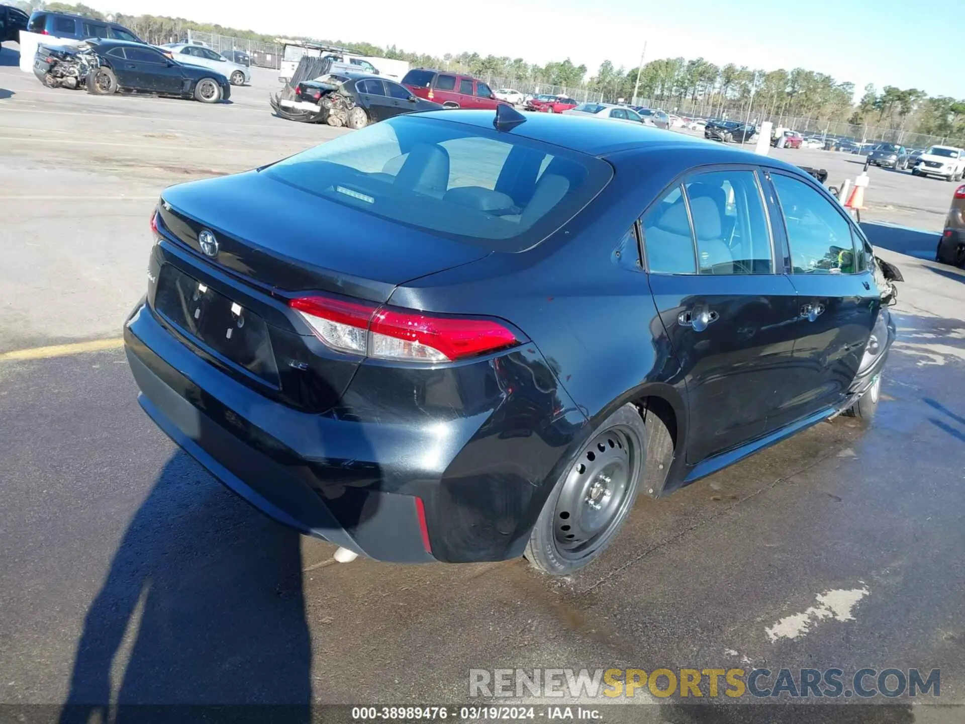4 fotografías del automóvil dañado 5YFEPMAE0MP206529 TOYOTA COROLLA 2021