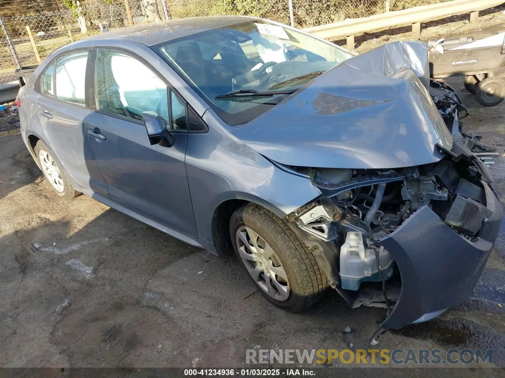 1 fotografías del automóvil dañado 5YFEPMAE0MP211052 TOYOTA COROLLA 2021