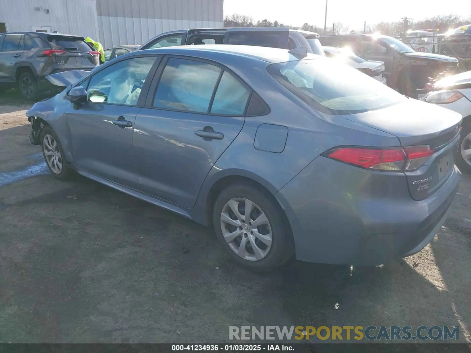 3 fotografías del automóvil dañado 5YFEPMAE0MP211052 TOYOTA COROLLA 2021