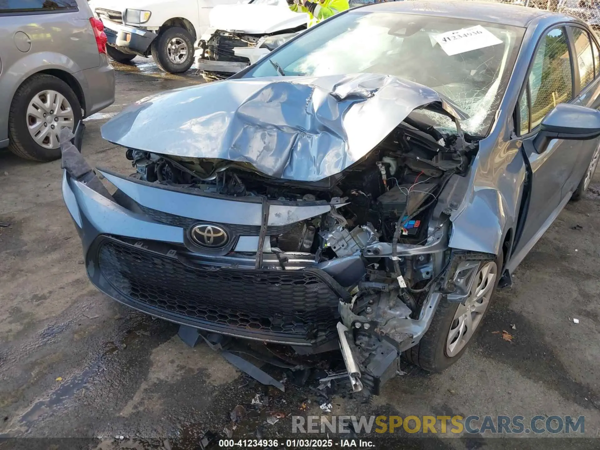 6 fotografías del automóvil dañado 5YFEPMAE0MP211052 TOYOTA COROLLA 2021