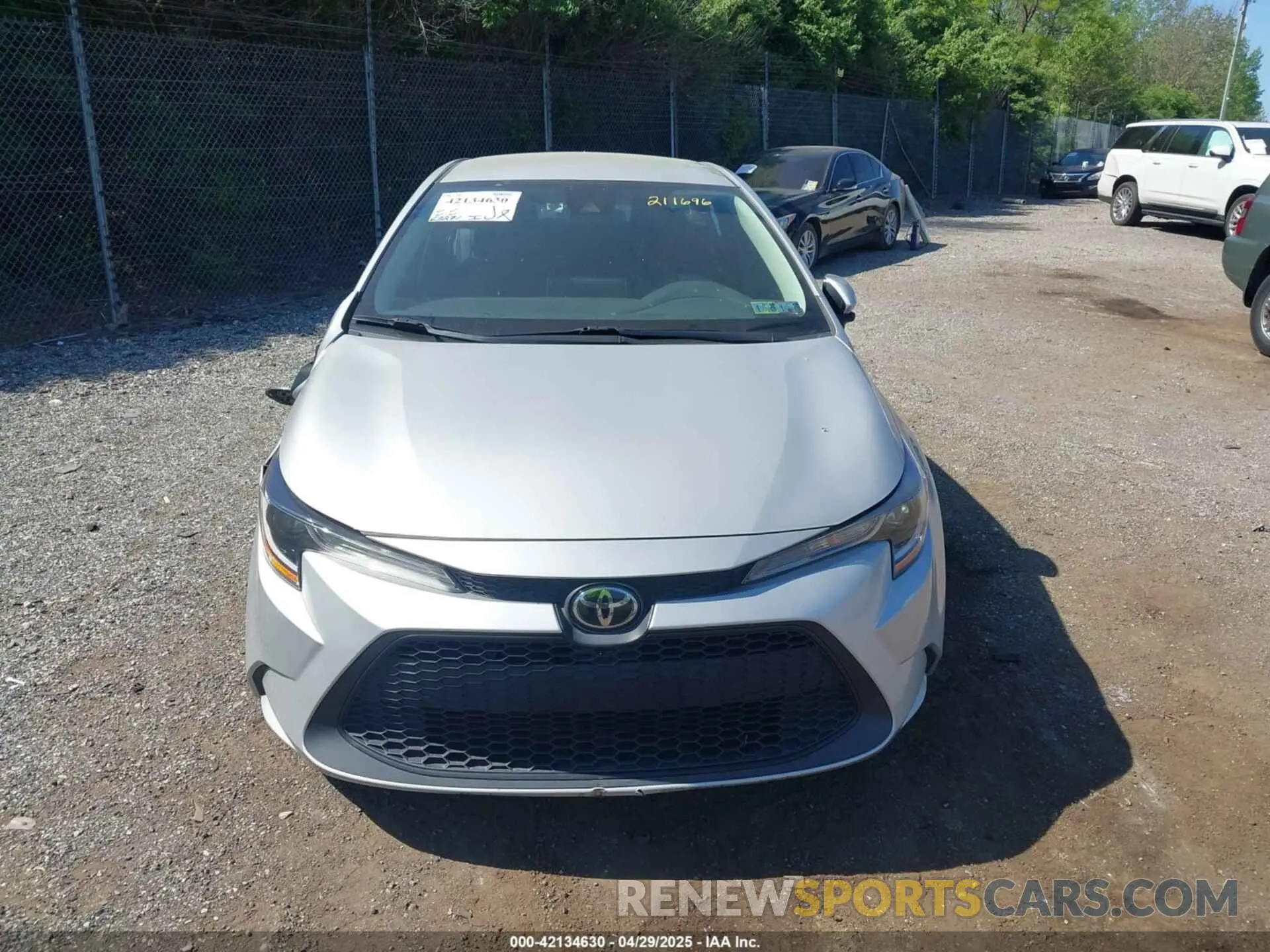 12 fotografías del automóvil dañado 5YFEPMAE0MP211696 TOYOTA COROLLA 2021