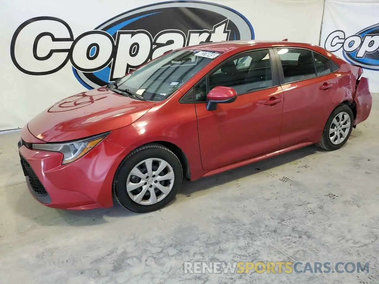 1 fotografías del automóvil dañado 5YFEPMAE0MP215084 TOYOTA COROLLA 2021