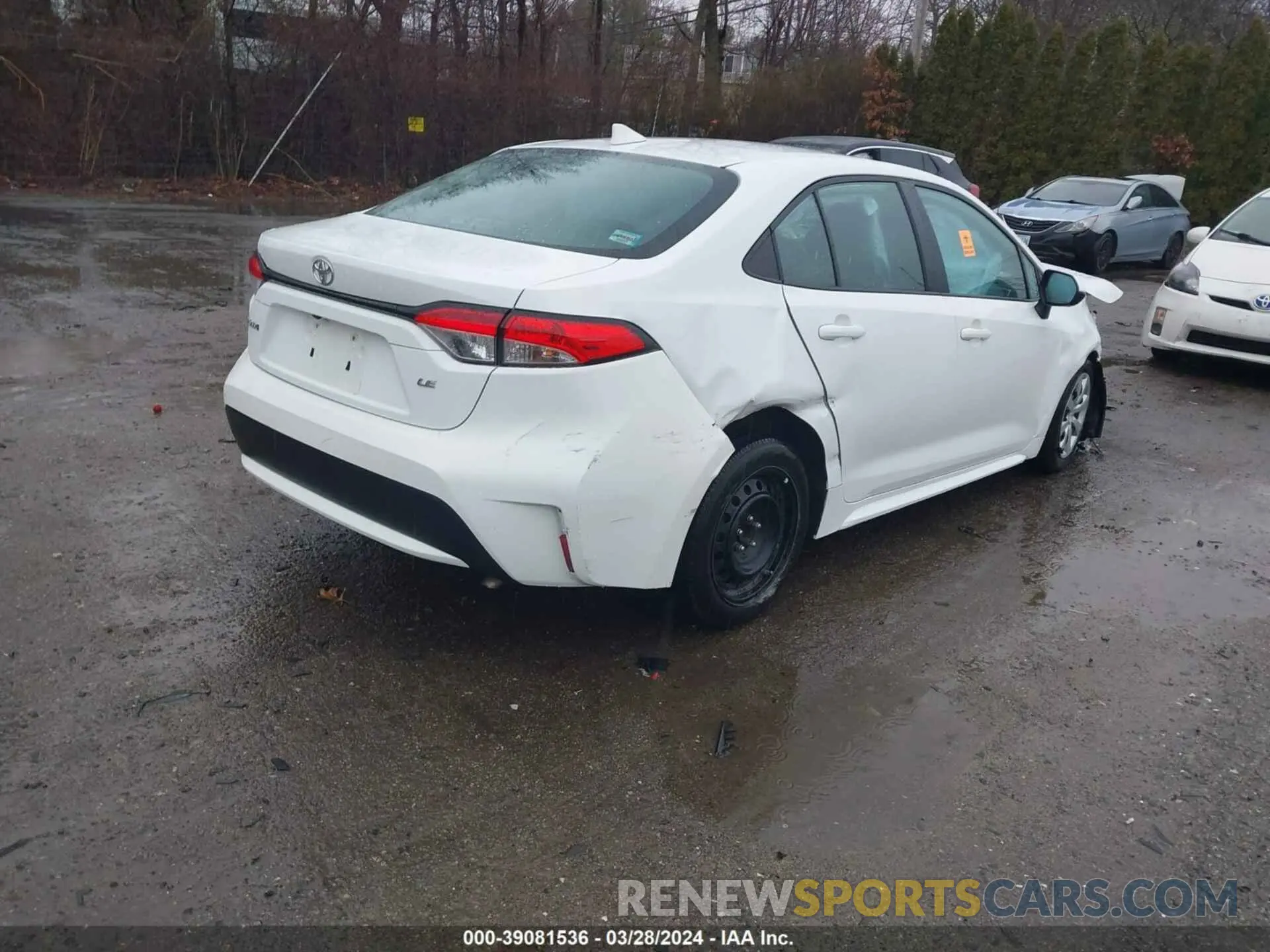 4 fotografías del automóvil dañado 5YFEPMAE0MP227414 TOYOTA COROLLA 2021
