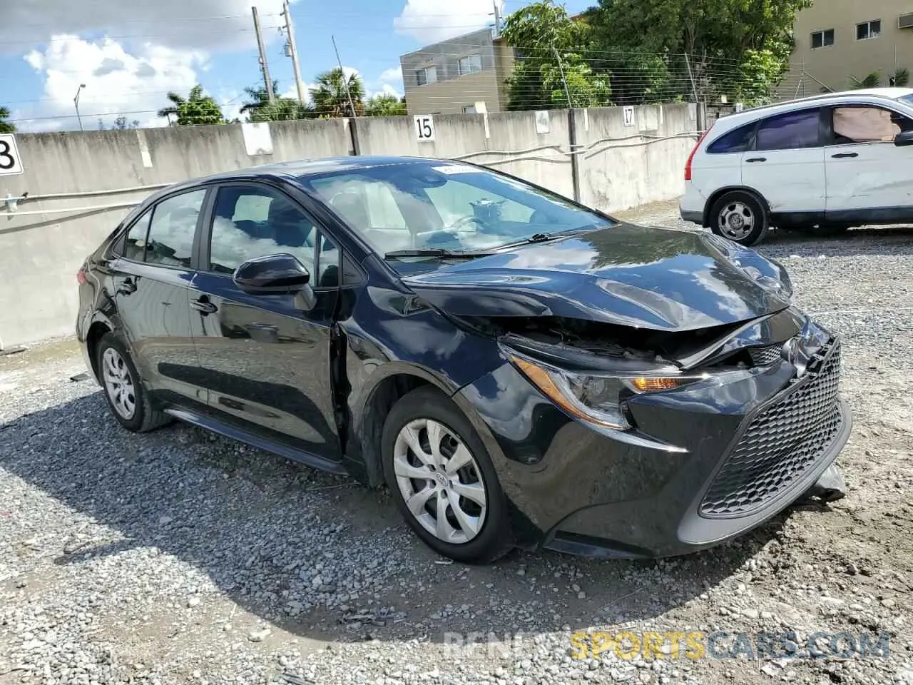 4 fotografías del automóvil dañado 5YFEPMAE0MP230202 TOYOTA COROLLA 2021