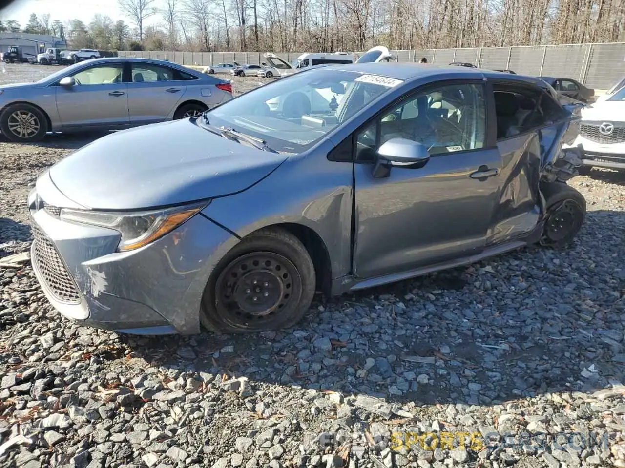 1 fotografías del automóvil dañado 5YFEPMAE0MP232239 TOYOTA COROLLA 2021