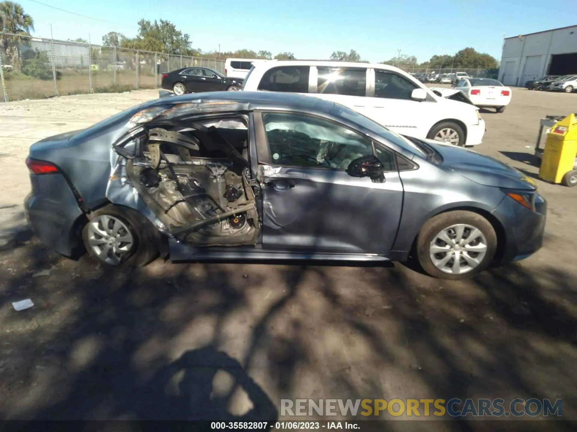 6 fotografías del automóvil dañado 5YFEPMAE0MP244116 TOYOTA COROLLA 2021