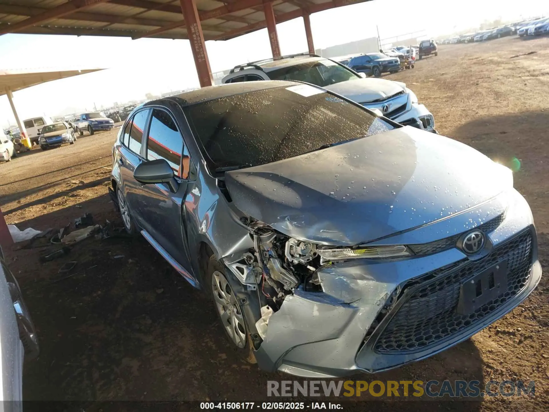 1 fotografías del automóvil dañado 5YFEPMAE0MP248506 TOYOTA COROLLA 2021
