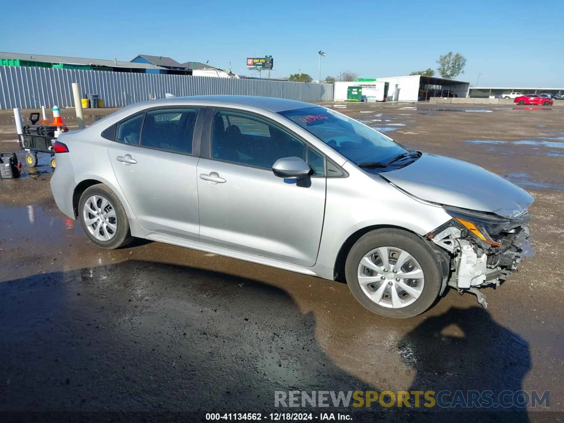 14 fotografías del automóvil dañado 5YFEPMAE0MP260395 TOYOTA COROLLA 2021