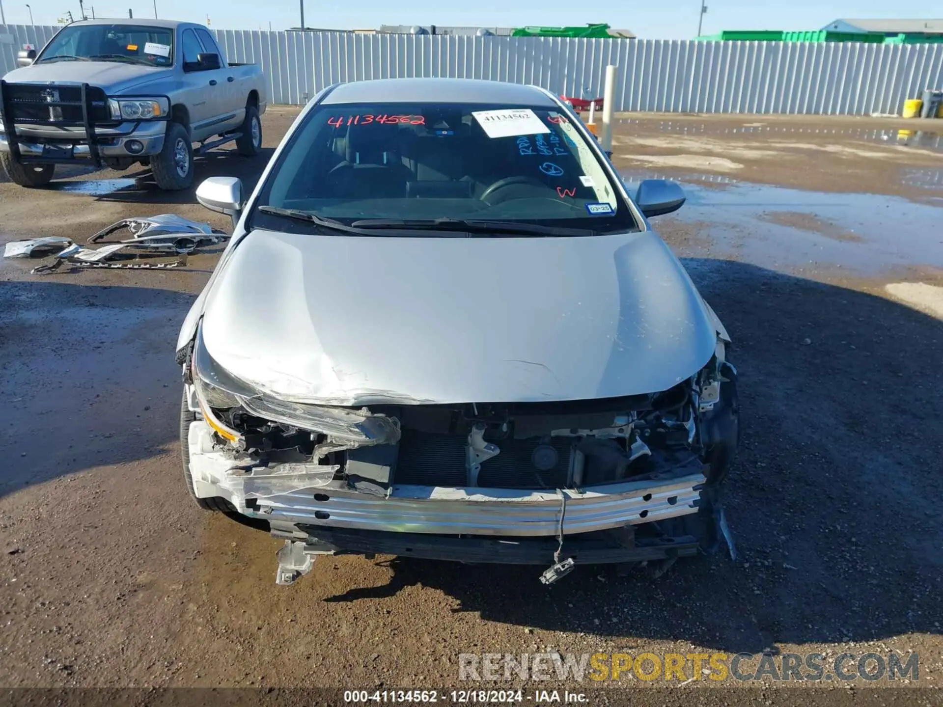 6 fotografías del automóvil dañado 5YFEPMAE0MP260395 TOYOTA COROLLA 2021