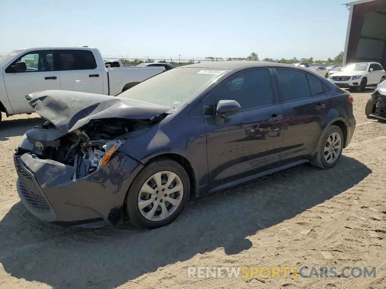1 fotografías del automóvil dañado 5YFEPMAE0MP262793 TOYOTA COROLLA 2021