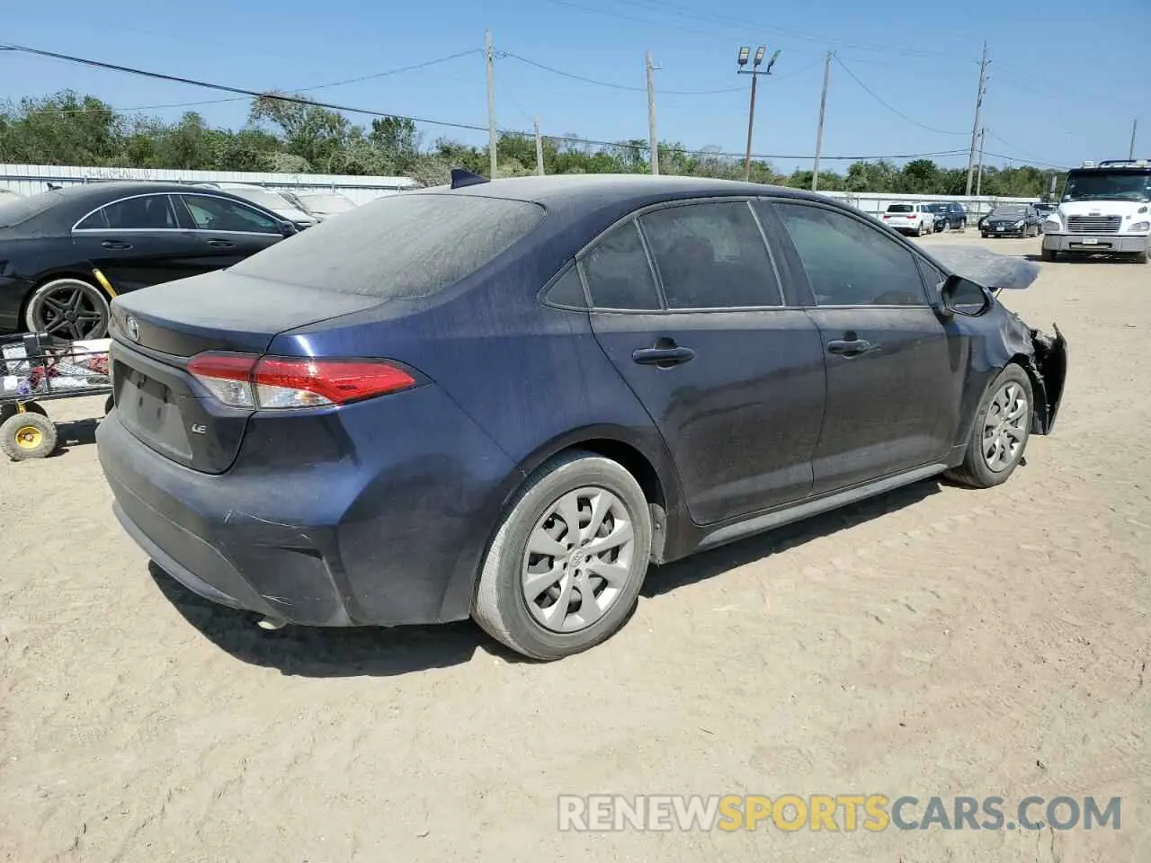3 fotografías del automóvil dañado 5YFEPMAE0MP262793 TOYOTA COROLLA 2021