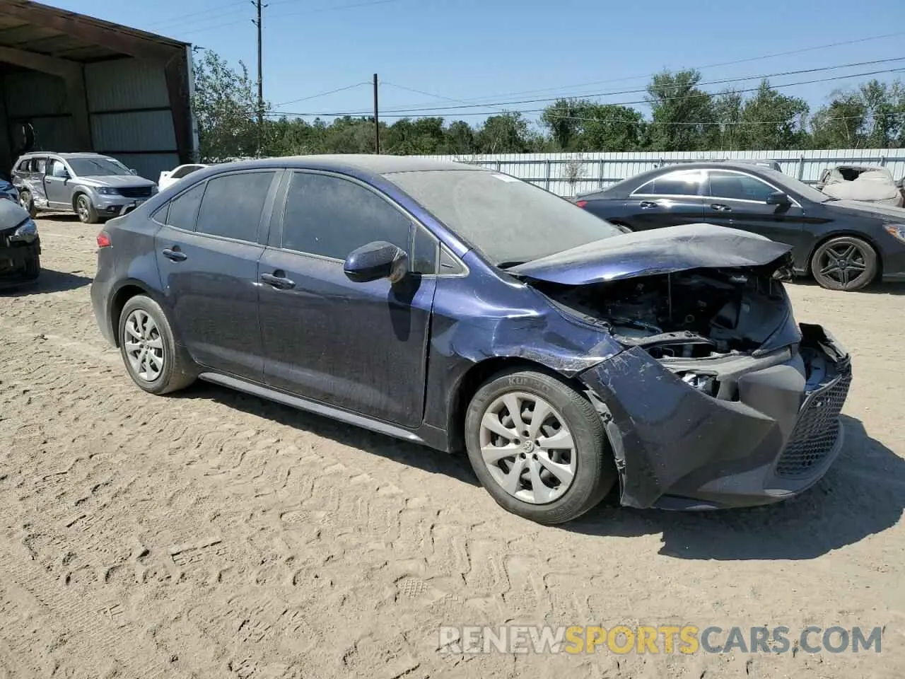 4 fotografías del automóvil dañado 5YFEPMAE0MP262793 TOYOTA COROLLA 2021