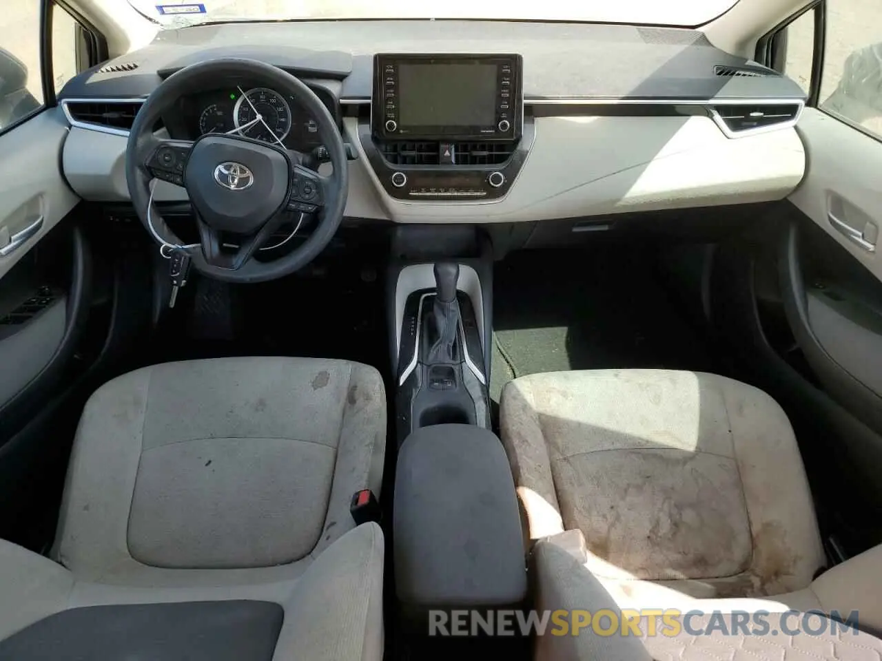 8 fotografías del automóvil dañado 5YFEPMAE0MP262793 TOYOTA COROLLA 2021