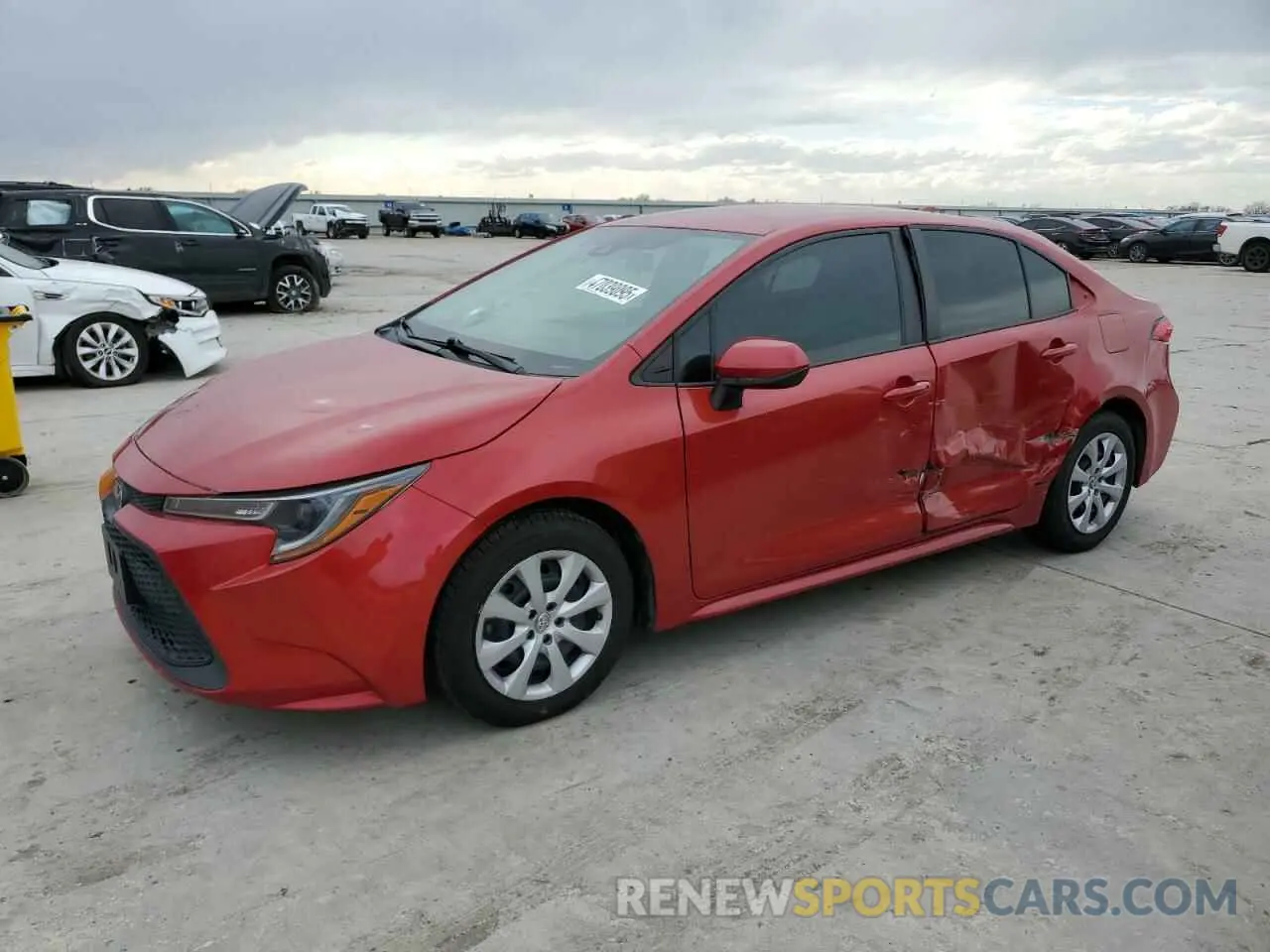 1 fotografías del automóvil dañado 5YFEPMAE0MP263278 TOYOTA COROLLA 2021