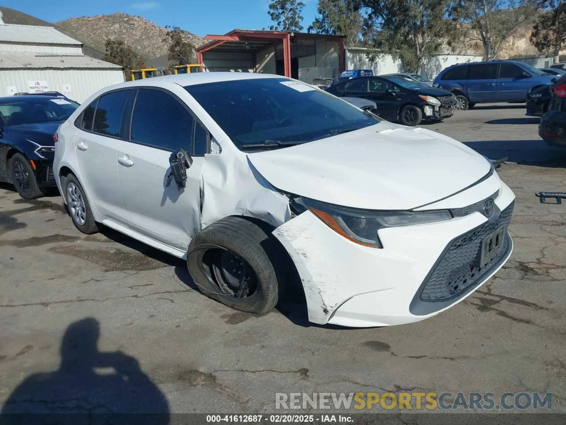 1 fotografías del automóvil dañado 5YFEPMAE0MP263569 TOYOTA COROLLA 2021
