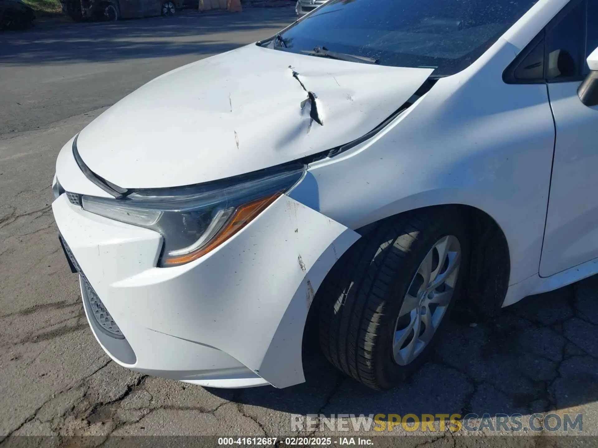 6 fotografías del automóvil dañado 5YFEPMAE0MP263569 TOYOTA COROLLA 2021