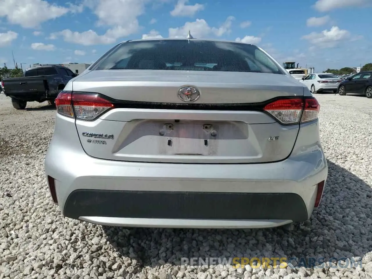 6 fotografías del automóvil dañado 5YFEPMAE0MP268853 TOYOTA COROLLA 2021