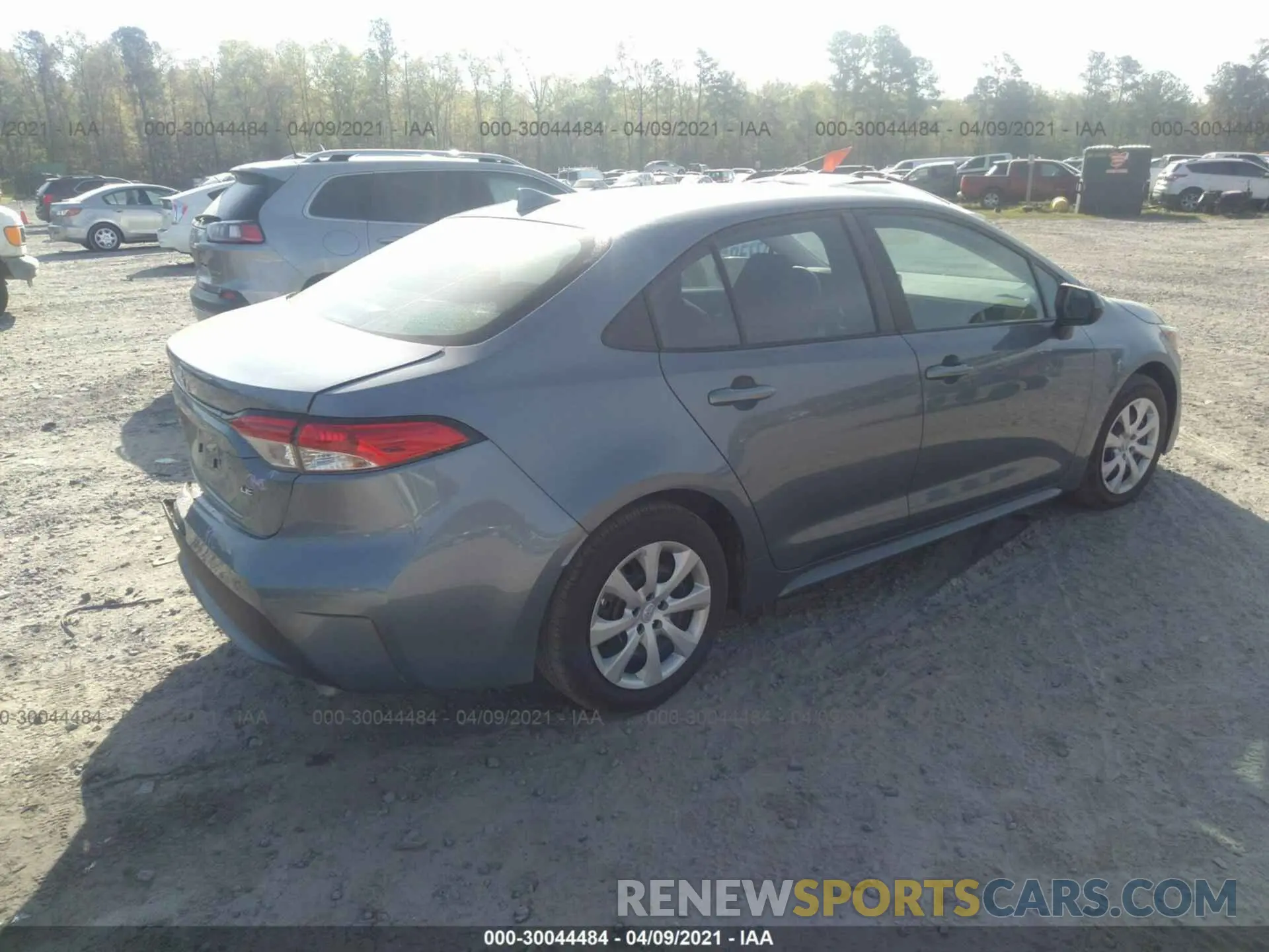 4 fotografías del automóvil dañado 5YFEPMAE1MP152190 TOYOTA COROLLA 2021