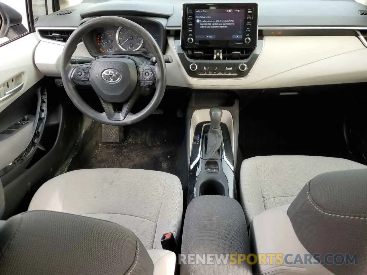 8 fotografías del automóvil dañado 5YFEPMAE1MP157969 TOYOTA COROLLA 2021
