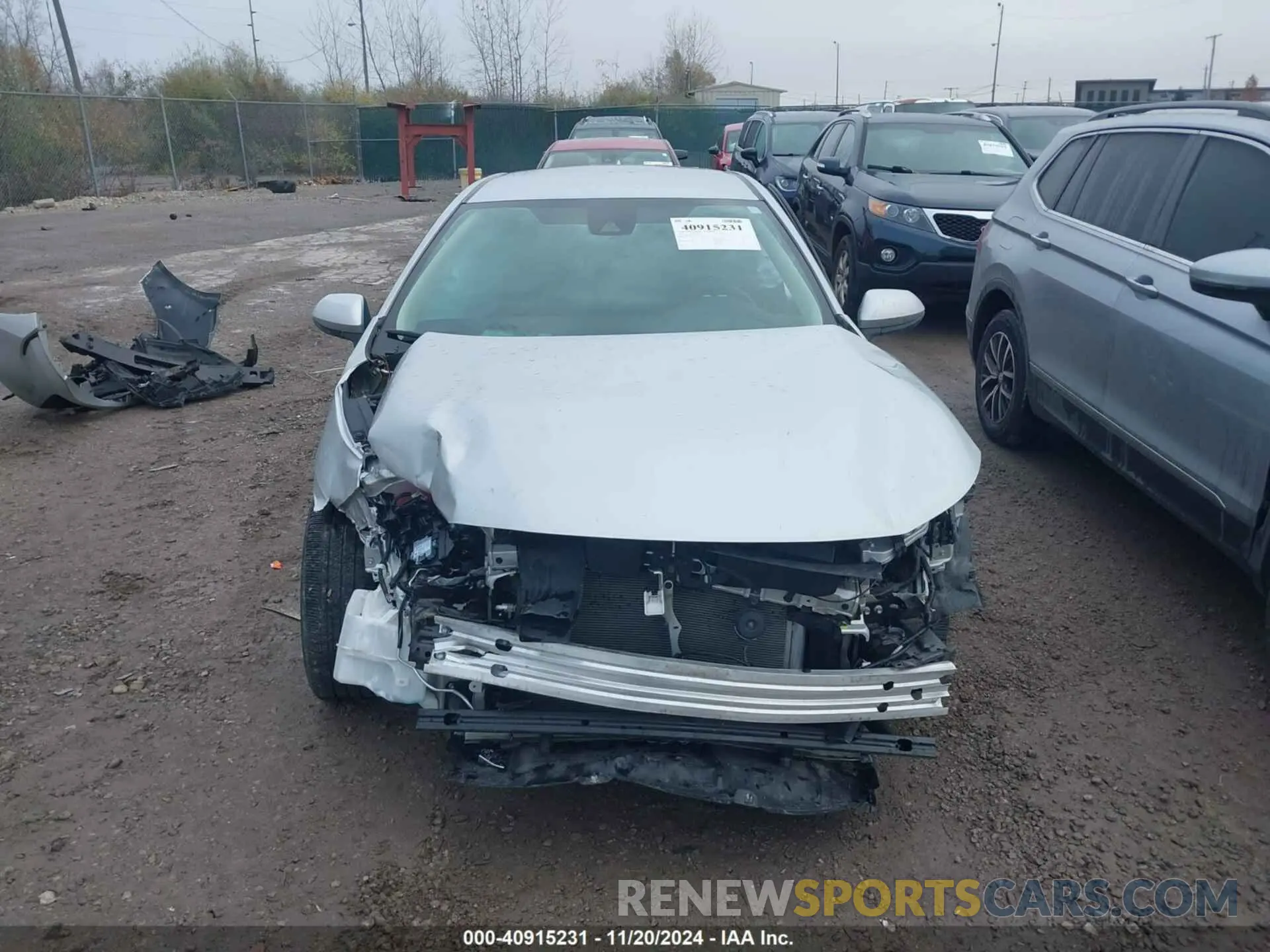 13 fotografías del automóvil dañado 5YFEPMAE1MP175159 TOYOTA COROLLA 2021