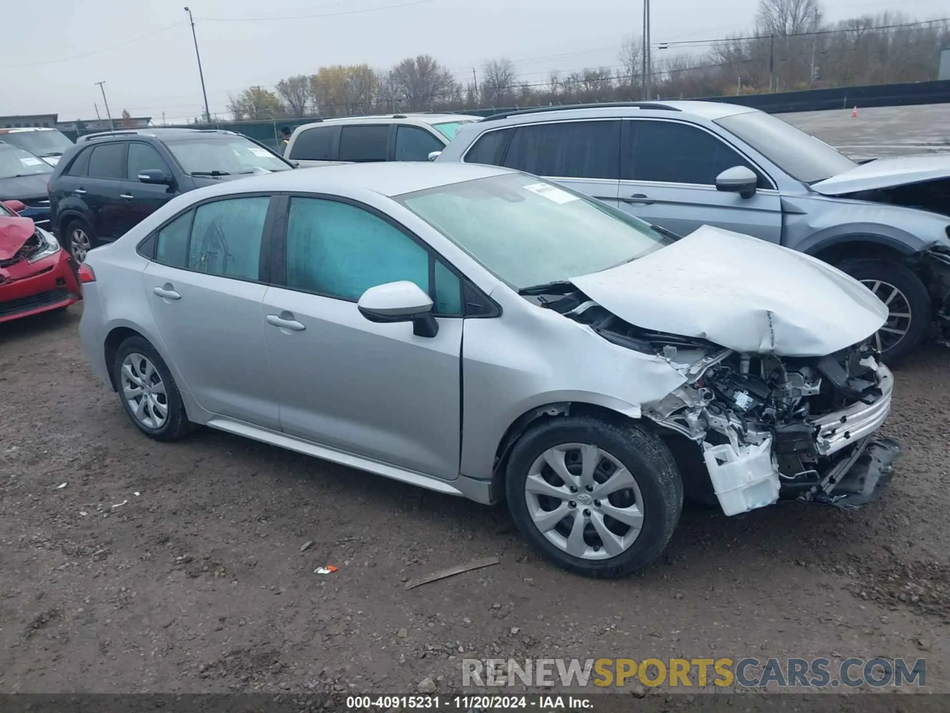 14 fotografías del automóvil dañado 5YFEPMAE1MP175159 TOYOTA COROLLA 2021