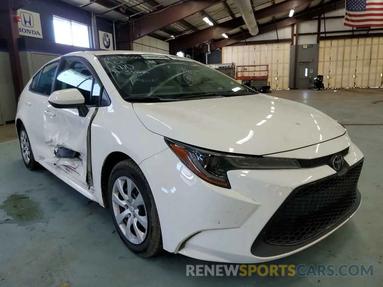 1 fotografías del automóvil dañado 5YFEPMAE1MP179342 TOYOTA COROLLA 2021