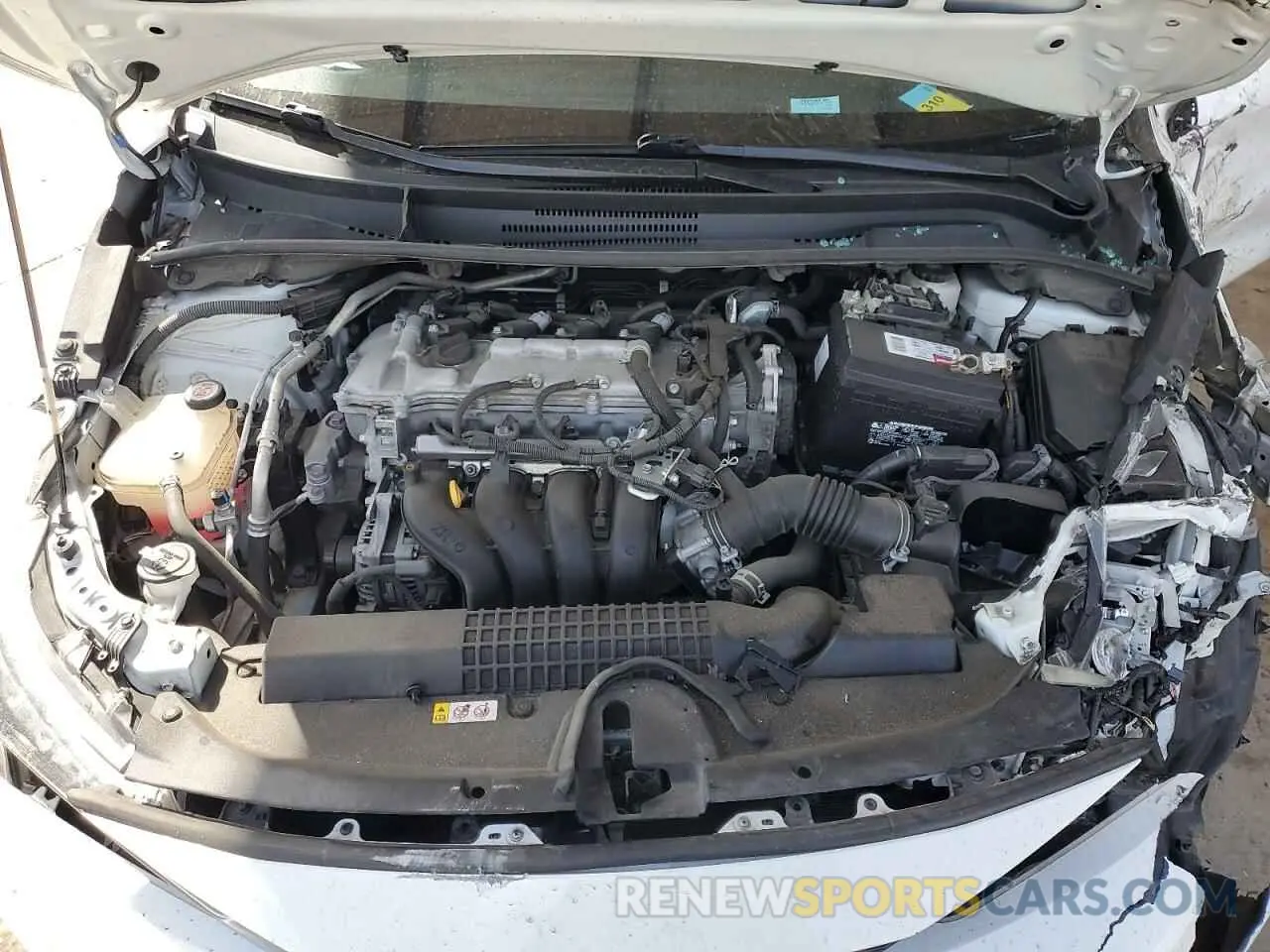 11 fotografías del automóvil dañado 5YFEPMAE1MP181172 TOYOTA COROLLA 2021