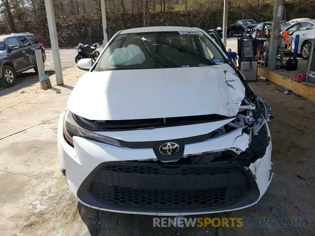 5 fotografías del automóvil dañado 5YFEPMAE1MP181172 TOYOTA COROLLA 2021