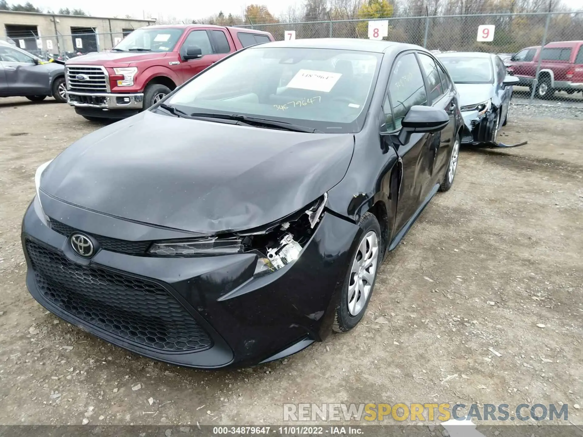 6 fotografías del automóvil dañado 5YFEPMAE1MP187862 TOYOTA COROLLA 2021