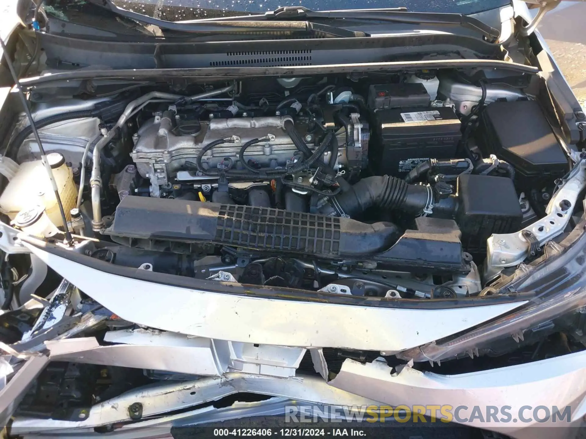10 fotografías del automóvil dañado 5YFEPMAE1MP190065 TOYOTA COROLLA 2021