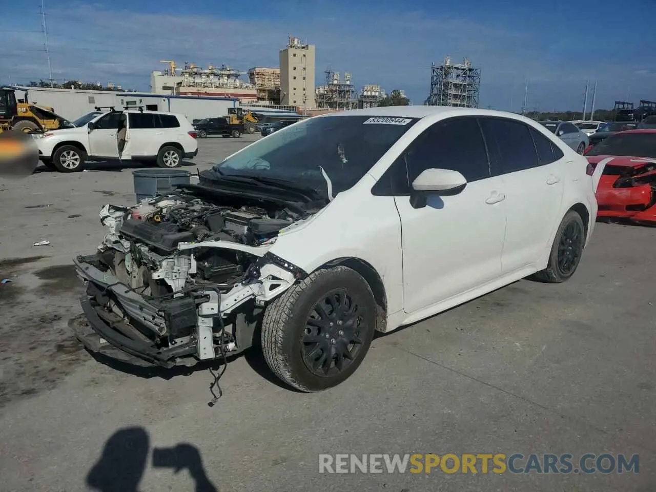1 fotografías del automóvil dañado 5YFEPMAE1MP201789 TOYOTA COROLLA 2021