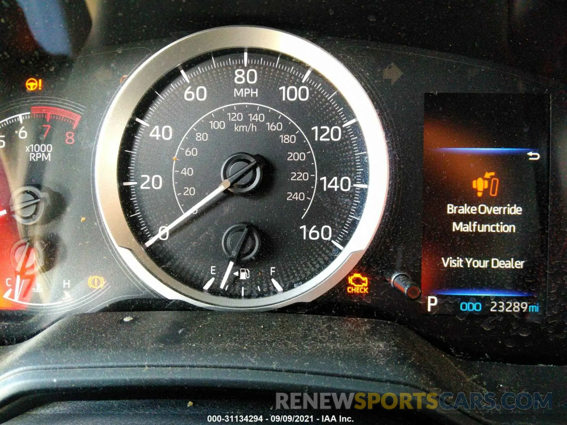 7 fotografías del automóvil dañado 5YFEPMAE1MP212310 TOYOTA COROLLA 2021